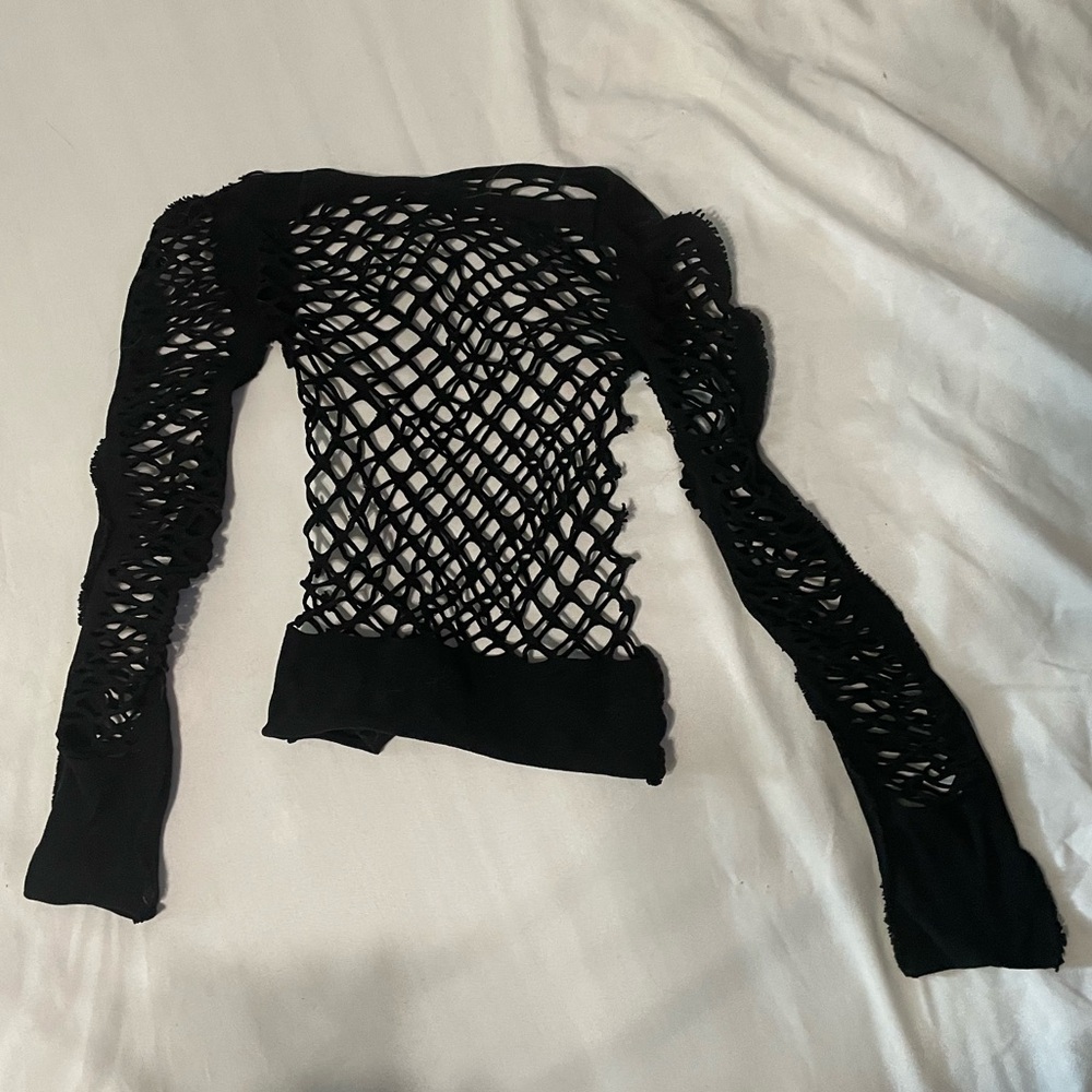 Goth sexy fishnet top